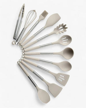 Silicone Utensil Set - Nordeka - 13-Piece Cooking Tools - Heat Resistant Kitchenware