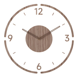 Wall Clock - Timora - Transparent Acrylic Design - Silent Wood Clock