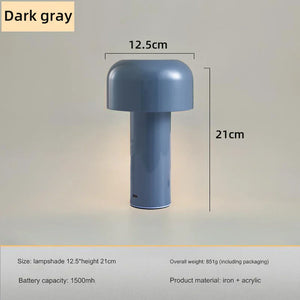 Mushroom Lamp - LumoMush - Rechargeable LED Light - Playful Home Decor