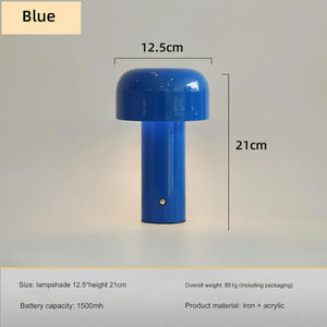 Mushroom Lamp - LumoMush - Rechargeable LED Light - Playful Home Decor