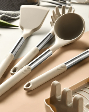 Silicone Utensil Set - Nordeka - 13-Piece Cooking Tools - Heat Resistant Kitchenware